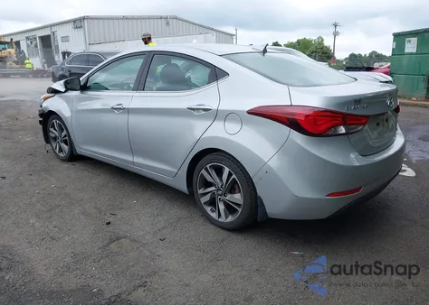 2014 Hyundai Elantra Limited from USA, damaged, VIN 5NPDH4AE6EH509290
